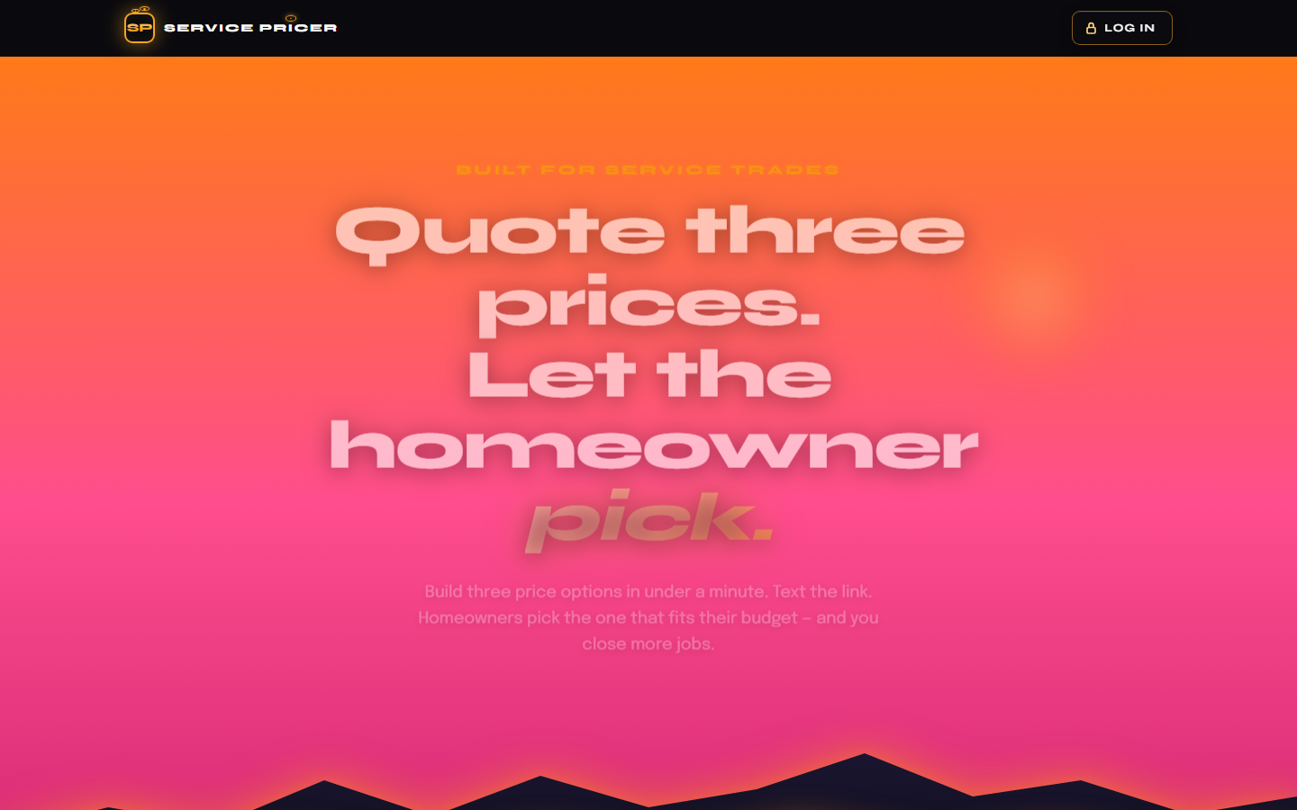 Service Pricer SaaS